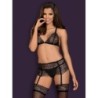 Set portjartier de 3 piese Firella - Negru L/XL