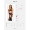 Firella 3-delt strømpebåndssæt - Sort L/XL