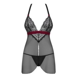 Rossita Babydoll so sexi tangami - Čierna L/XL