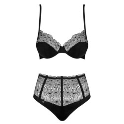 Set di lingerie di 2 pezzi Sharlotte - Nero 2XL