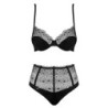 Sharlotte'i 2-osaline pesukomplekt - Must 2XL