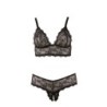 Beha en string met open kruis 4XL
