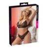 Beha en string met open kruis 4XL
