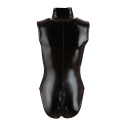 Body Efeito Molhado com Zíper Longo XL