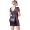 Vestido efeito molhado com renda 4XL