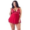 Babydoll nyitott csészékkel 4XL