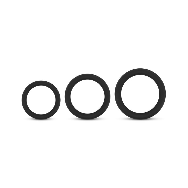 Δακτύλιος πέους σιλικόνης, σετ 3 τεμαχίων