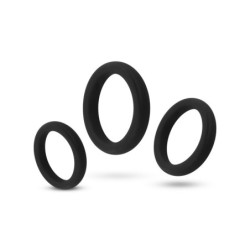 Anillo para pene de silicona, juego de 3 piezas