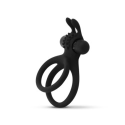 Anillo para el pene de doble vibración con orejas de conejo