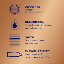 Durex Nude XL Kondomer - 10 stk.
