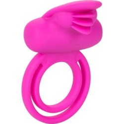 Dual Clit Flicker Enhancer Двоен Вибриращ Пръстен От Розов Силикон