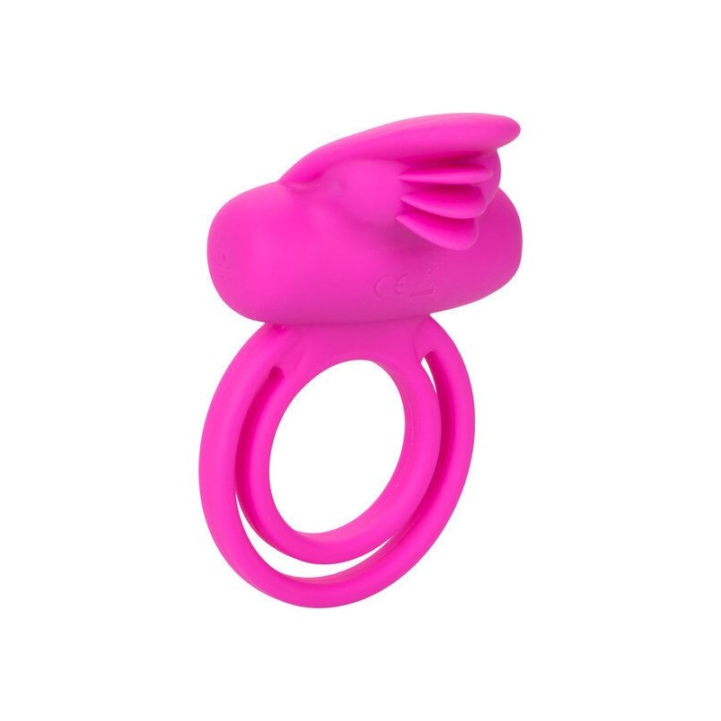 Dual Clit Flicker Enhancer Двоен Вибриращ Пръстен От Розов Силикон