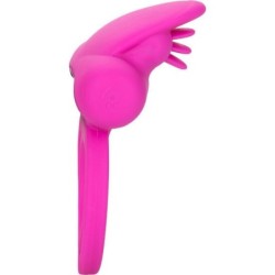 Dual Clit Flicker Enhancer Двоен Вибриращ Пръстен От Розов Силикон