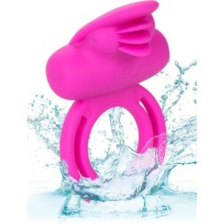 Dual Clit Flicker Enhancer Двоен Вибриращ Пръстен От Розов Силикон