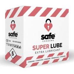 SAFE - Preservatius amb Lubricant Extra - Superlube - 5 unitats