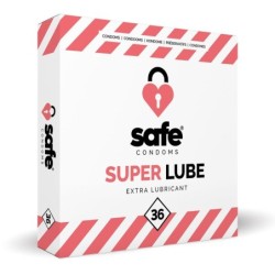SAFE - Preservativos con Lubricante Extra - Superlube - 36 unidades
