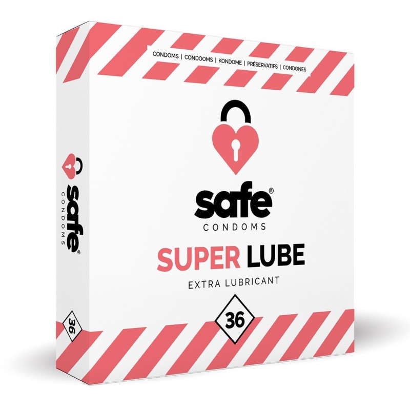 SAFE - Kondomi z Dodatnim Lubrikantom - Superlube - 36 kosov