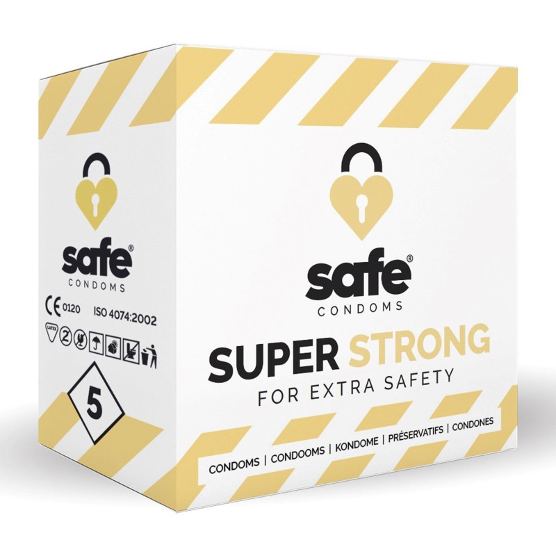 SAFE - Kondomer - Super Stærke - 5 stk.
