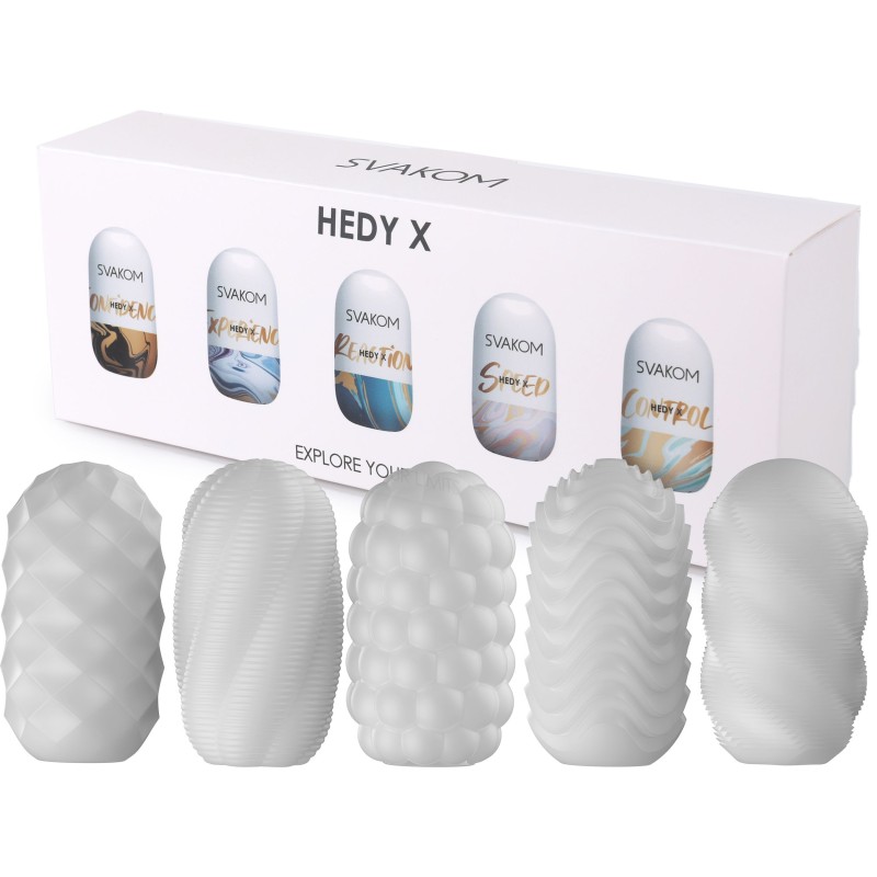 Svakom - Masturbatore Hedy X - Texture Miste - 5 pezzi