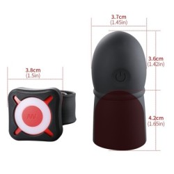 Varpos prailginimo mova "Super Striker" su vibracijomis - Juoda