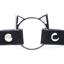 Anel Kinky Kitty Fino Estreito - Preto