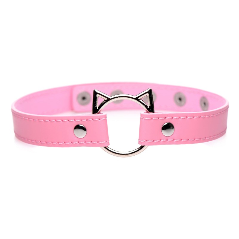 Kinky Kitty Õhuke Choker Rõngas - Roosa