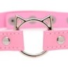 Kinky Kitty Ring Choker Tunn - Rosa