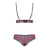 Tulia 2-teiliges BH-Set - Schwarz/Rosa S/M