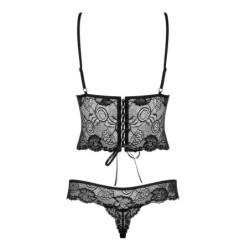Body d'encaix Alluria - Negre S/M