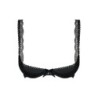 Soutien Miamor com copas de um quarto - Preto S/M