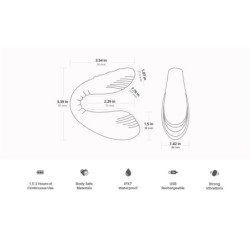 Lovense - Vibrador de punto G Quake - Rosa