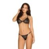 Conjunto de 2 peças Pantheria com correntes - Preto S/M