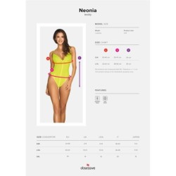 Body a impatto Neonia con cerniera - Giallo neon S/M