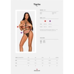 Tigrita 2-Piece Bra with Open Cups - Leopard Print S/L