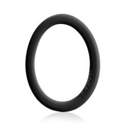 Anell per a penis de silicona Enduro - Negre