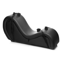 Sofá Sexual Travieso Con Puños Y Almohadas De 2 Posiciones - Negro