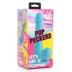 Dildo Poppin 16.5 cm - Plava