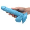Dildo Poppin 16.5 cm - Albastru