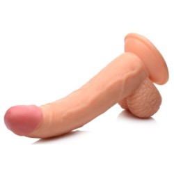 Dildo Poppin 19 cm - Beżowy