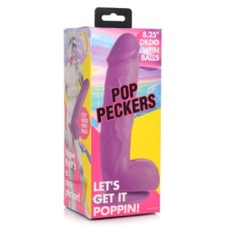 Dildo Poppin 20 cm - Vijolična