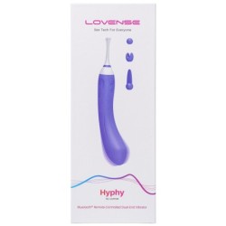 Lovense - Vibromasseur à double embout pour point G et clitoris Hyphy