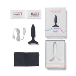 Lovense - Hush 2 Anaal Plug Vibrator met App - Zwart