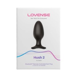 Lovense - Hush 2 Anālais Vibrators ar Aplikāciju - Melns