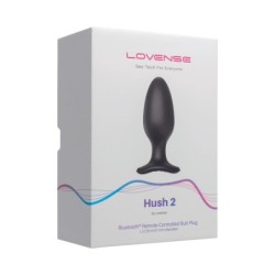 Lovense - Hush 2 Plug Anale Vibratore con App - Nero