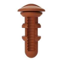Autoblow - Funda de Boca de Silicona con I.A. - Marrón
