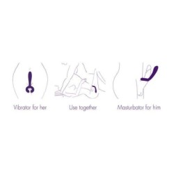 Vibrador Duo - Morado Intenso