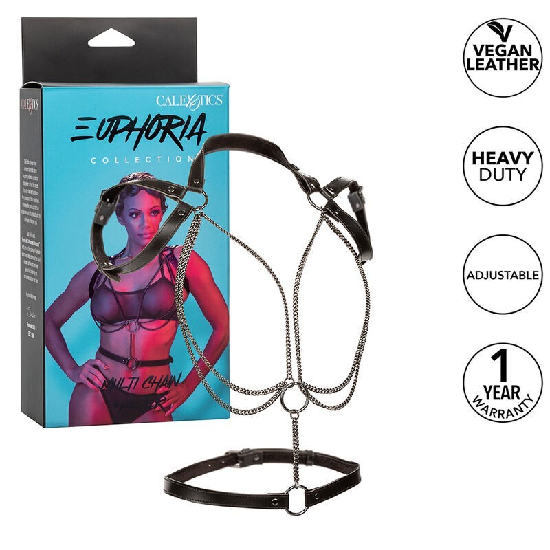 Euphoria Harness im Neckholder-Stil mit Mehrfachketten, Premium