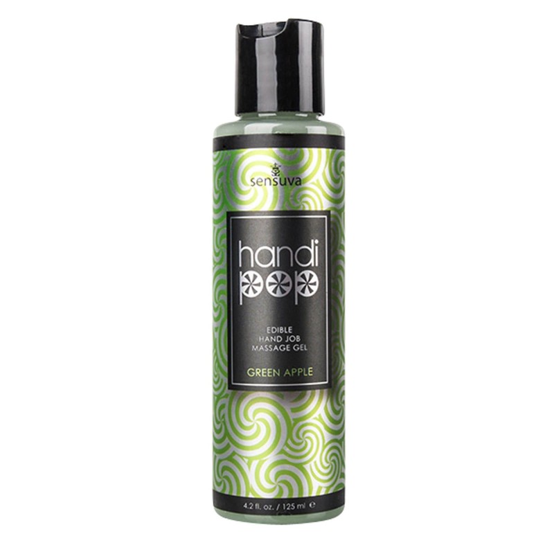 Sensuva - Żel do masażu masturbacyjnego Handipop Zielone Jabłko - 125 ml