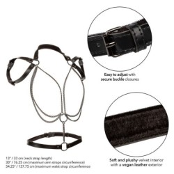 Euphoria Halter Style Harness With Multiple Premium Chains Plus Size