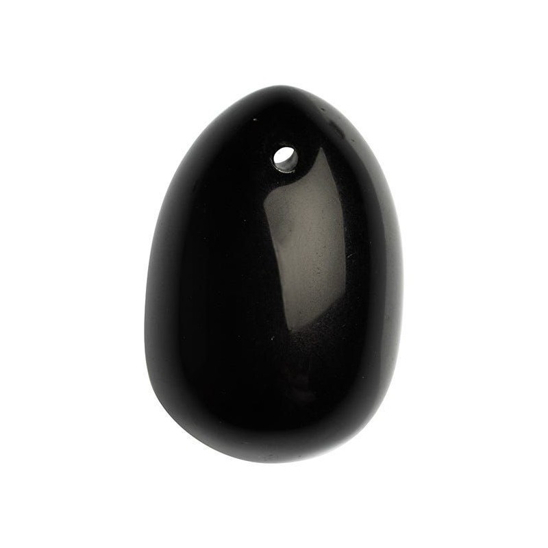 Yoni-Ei - Größe S-Obsidian